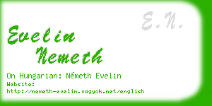 evelin nemeth business card